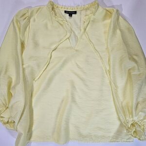 INC Peasant Top Womens XXL Yellow